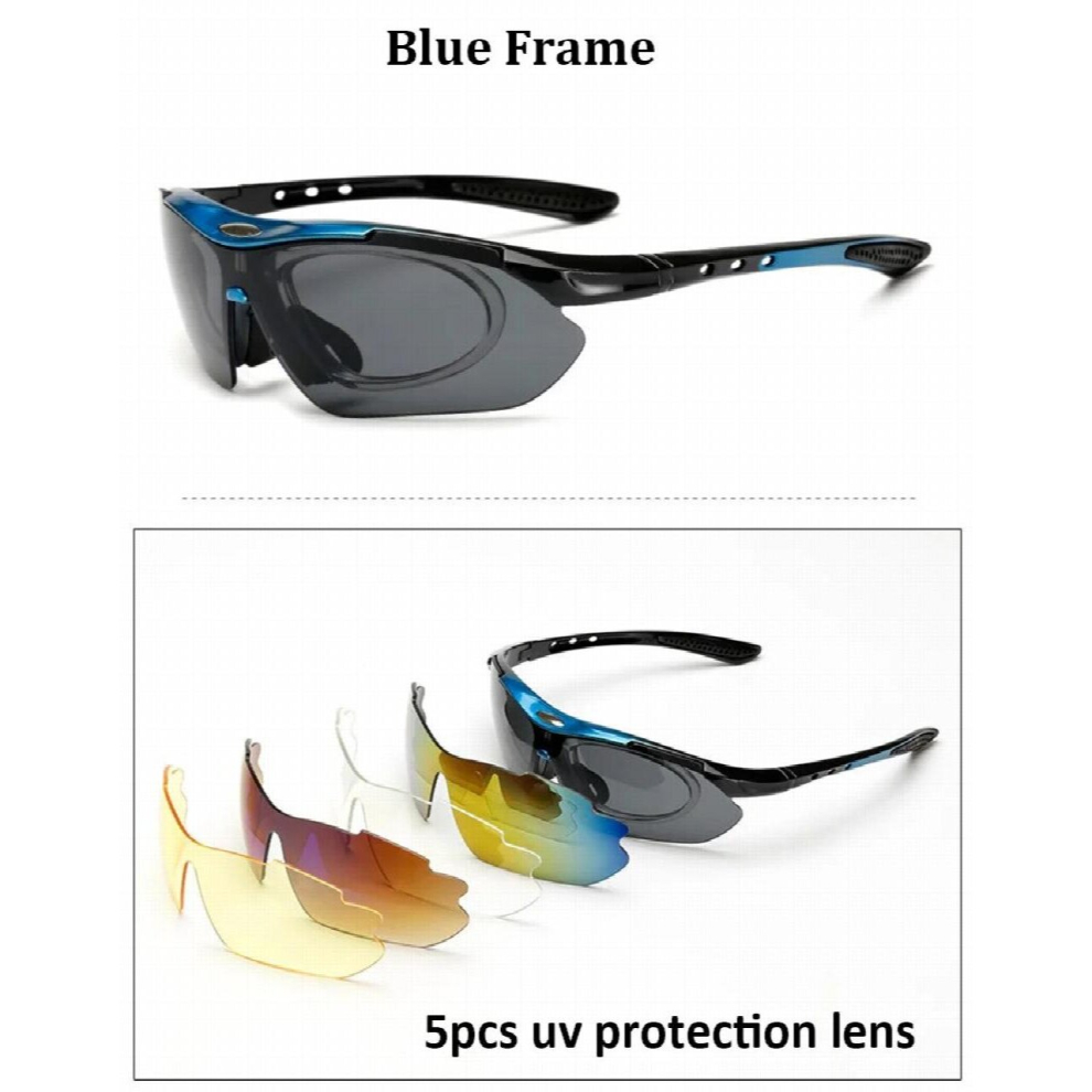 Goggle Optical Spectacle Frame Men Women Myopia With 5 Lens Outdoor Sport Sunglasses Glasses For Male Eyeglasses