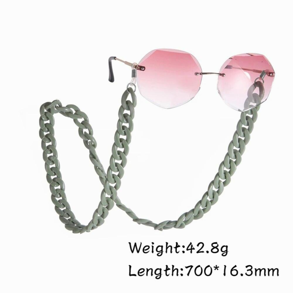 Acrylic Sunglasses Chain Lanyard Women Reading Glasses Chain Necklace Holder Eyeglasses Eyewear Accessories Gift