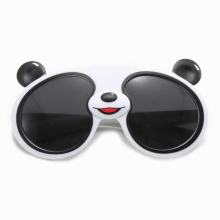 Polarized Panda Glasses Boys Girls Cartoon Panda UV400 Sunglasses Sun Glasses Silicone Eyewear Bag Outdoor Hiking Travel
