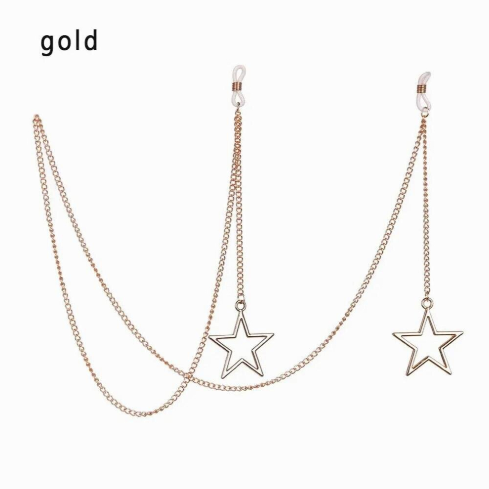 Hollow Star Pendant Sunglasses Chains Eyeglasses Sunglasses Spectacles Metal Chain Holder Cord Lanyard Necklace Eyeglass Strap