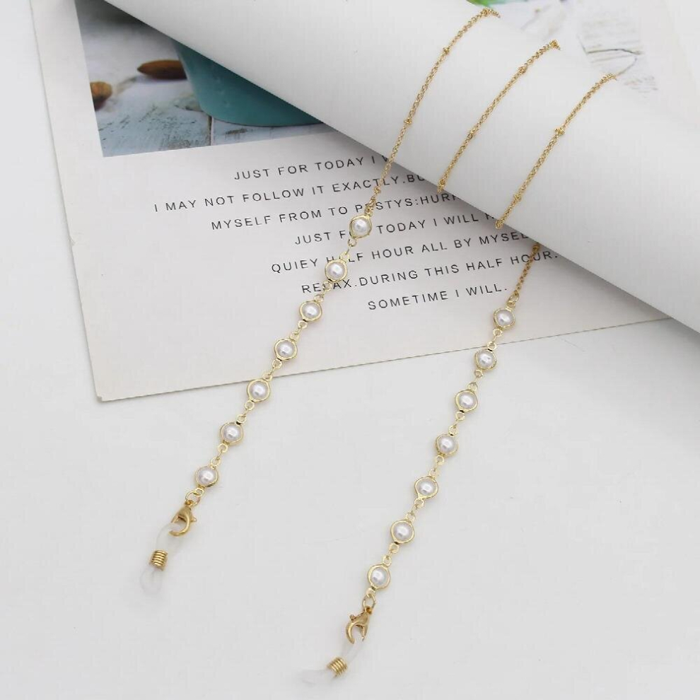 Glasses Beaded Glasses Chain For Women Summer Daisy Flower Beads Hangs Mask Strap Necklace Sunglasses Lanyard