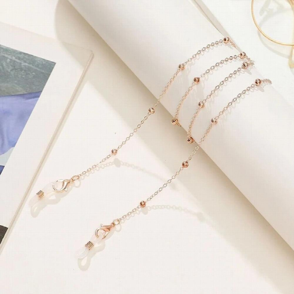 Glasses Beaded Glasses Chain For Women Summer Daisy Flower Beads Hangs Mask Strap Necklace Sunglasses Lanyard