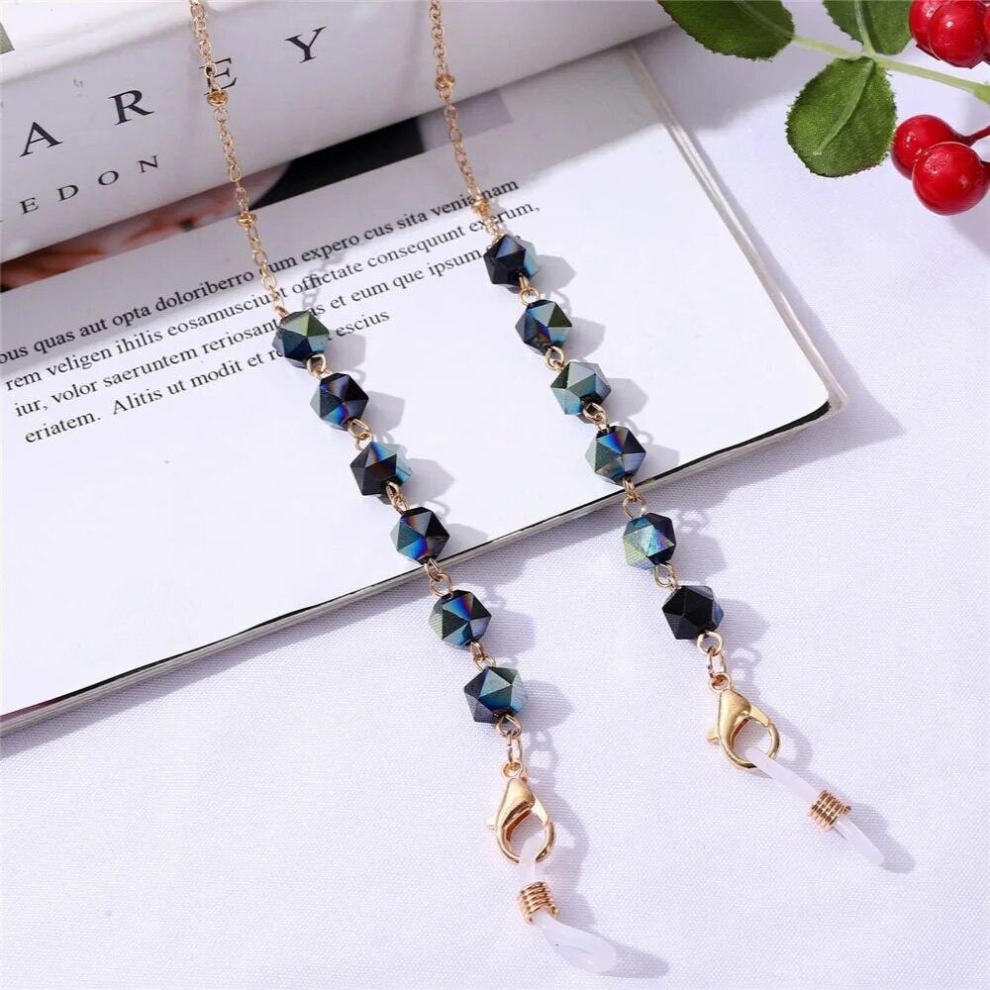 Bohemian Crystal Beaded Glasses Chains Lanyard Face Mask Chain Holder Eyeglass Rope Sunglasses Cord Neck Strap Gift for Women