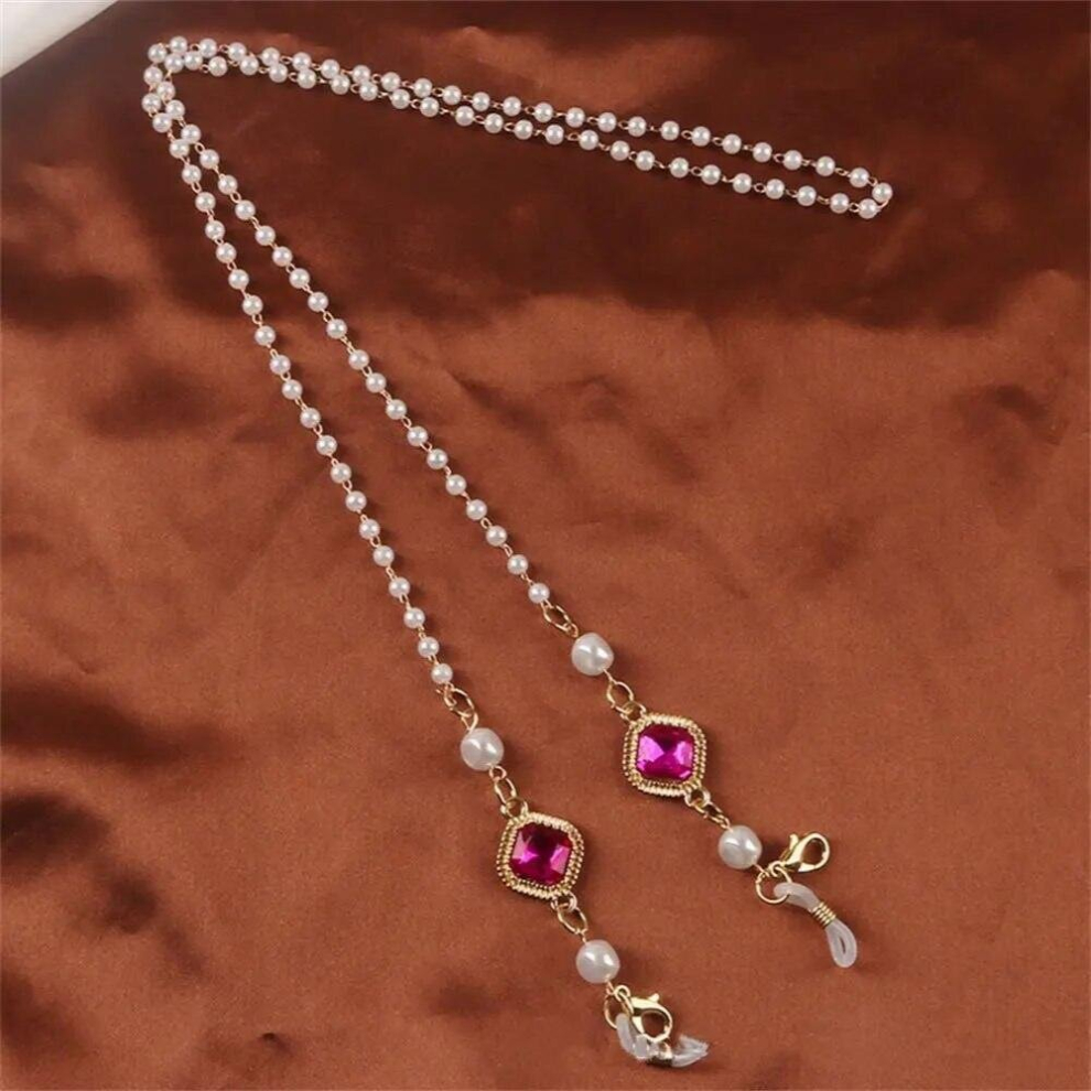 Anti-lost Hang Gem Necklace Neck Strap Crystal Lanyard Mask Chains Sunglasses Chain Glasses Chains