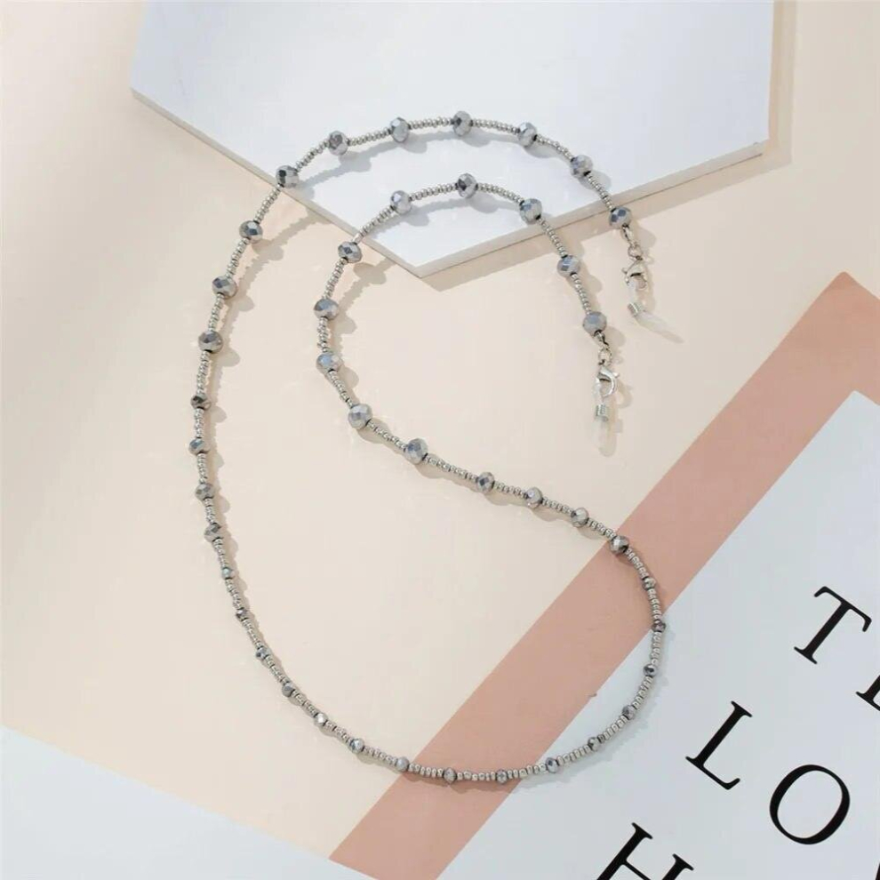 Crystal Beads Glasses Lanyard Mask Chain Anti-slip Sunglasses Strap Womens Neck Rope Eyewear Cord Necklace