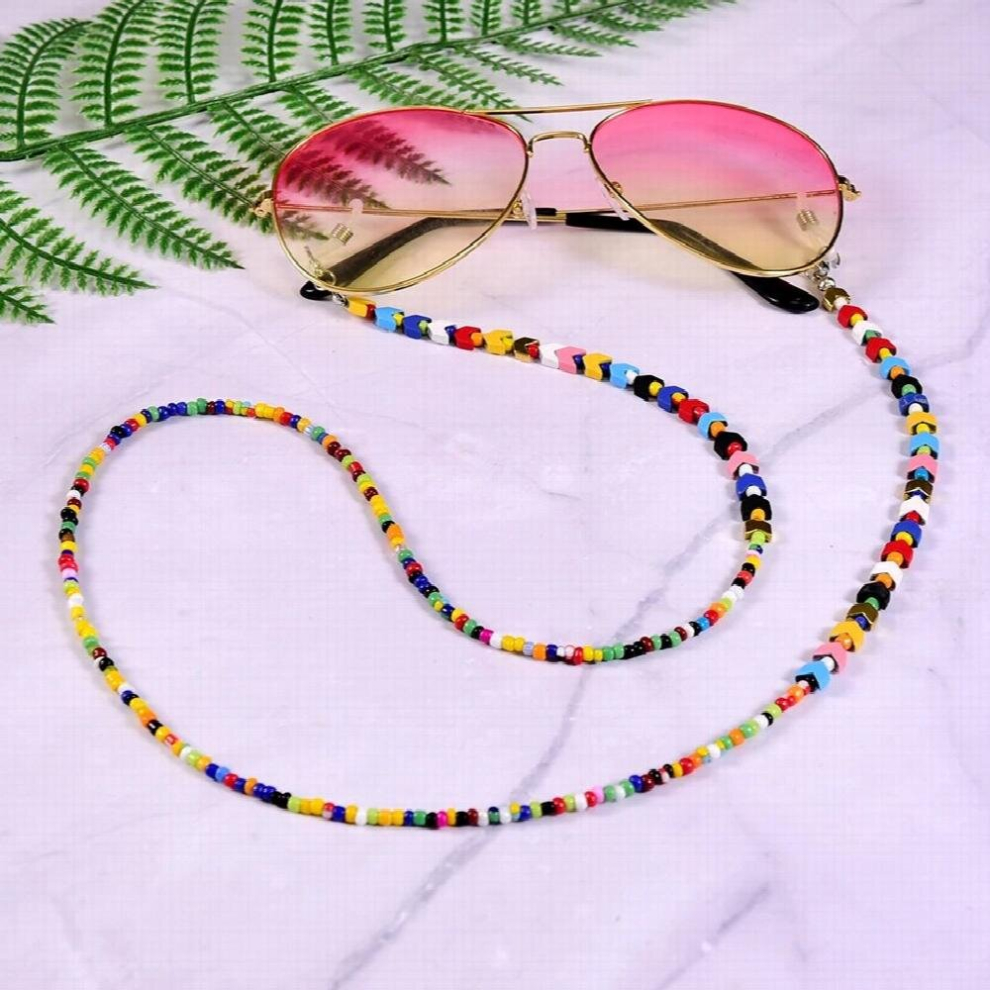 Multicolor Lron Ore Triangle Beads Sunglasses Chains For Women Lanyard Glasses Chains