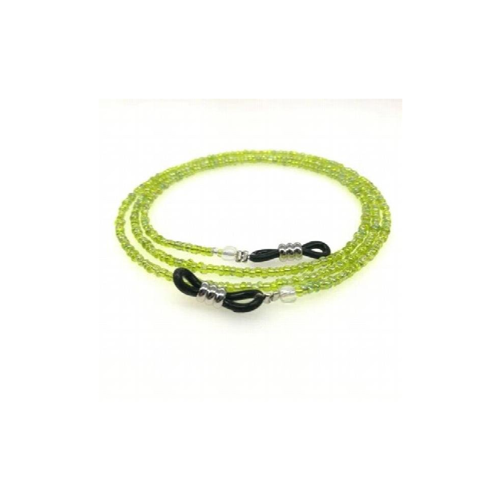 Green Lovechain Beaded Eyeglass Chain Holder Sunglass Holder Strap Eyewear Retainer Lanyard Cord