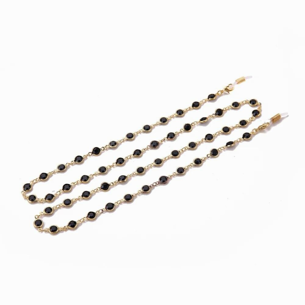Multicoloured Crystal Beaded Glasses Chains Women Men Eyewear Accessories Sunglasses Lanyard Strap Cord
