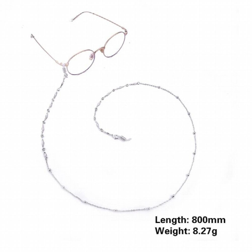 Women Crystal Beaded Glasses Chain Rose Sunglasses Chains Cords Lanyard Hanging Neck Holder Necklaces