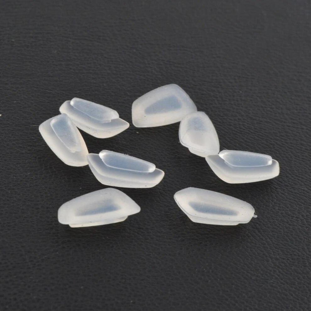 Clear 10Pairs(20Pcs) Anti Slip Silicone Nose Pads For Eyeglasses Sunglass Glass Spectacles Eyewear