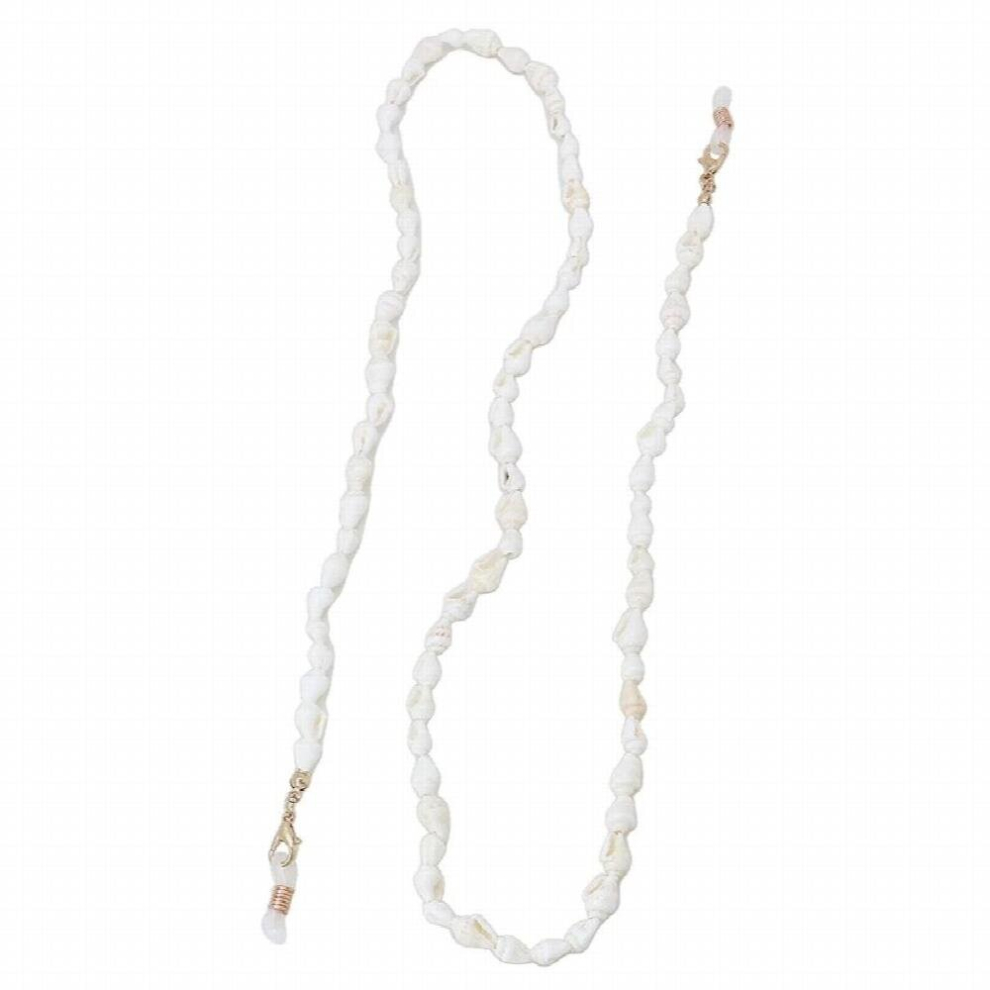 White Shell Mask Glasses Chain Anti-Lost Reading Eyeglasses Lanyard Strap Sunglasses Eyewear Chains For Women Ladies