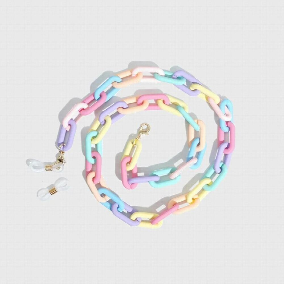 Acrylic Macaron Sunglasses Chains Glasses Chain Straps Necklace Chunky Lanyards Neck Eyeglasses Holder Cord