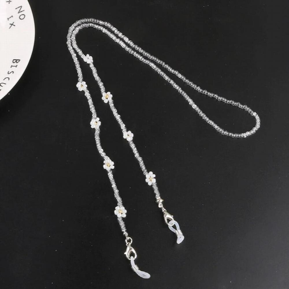 Flower Mask Strap Beaded Glasses Chains For Women Face Mask Lanyard Anti Slip Reading Eyeglass Sunglasses Strap Glasses Chain