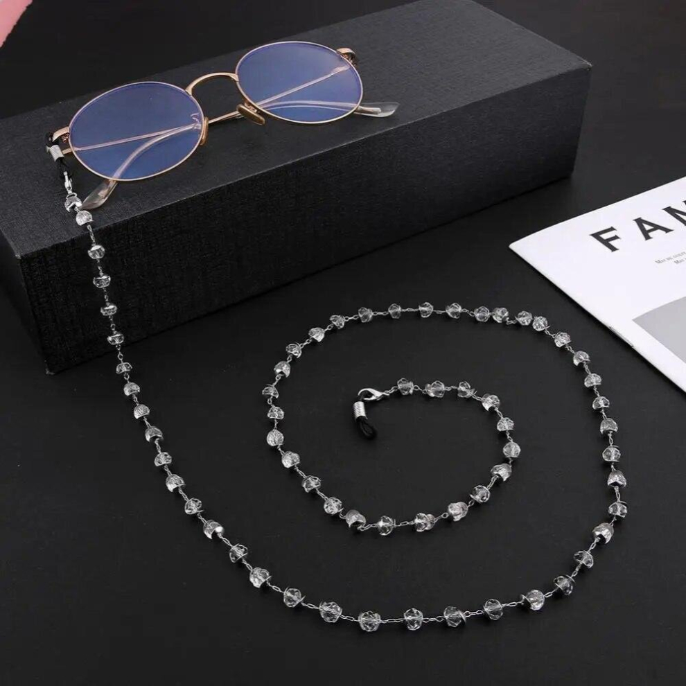 Skyrim Women Crystal Beaded Glasses Chain Metal Eyeglasses Lanyards Strap Rope Eyewear Cord Chains for Sunglasses