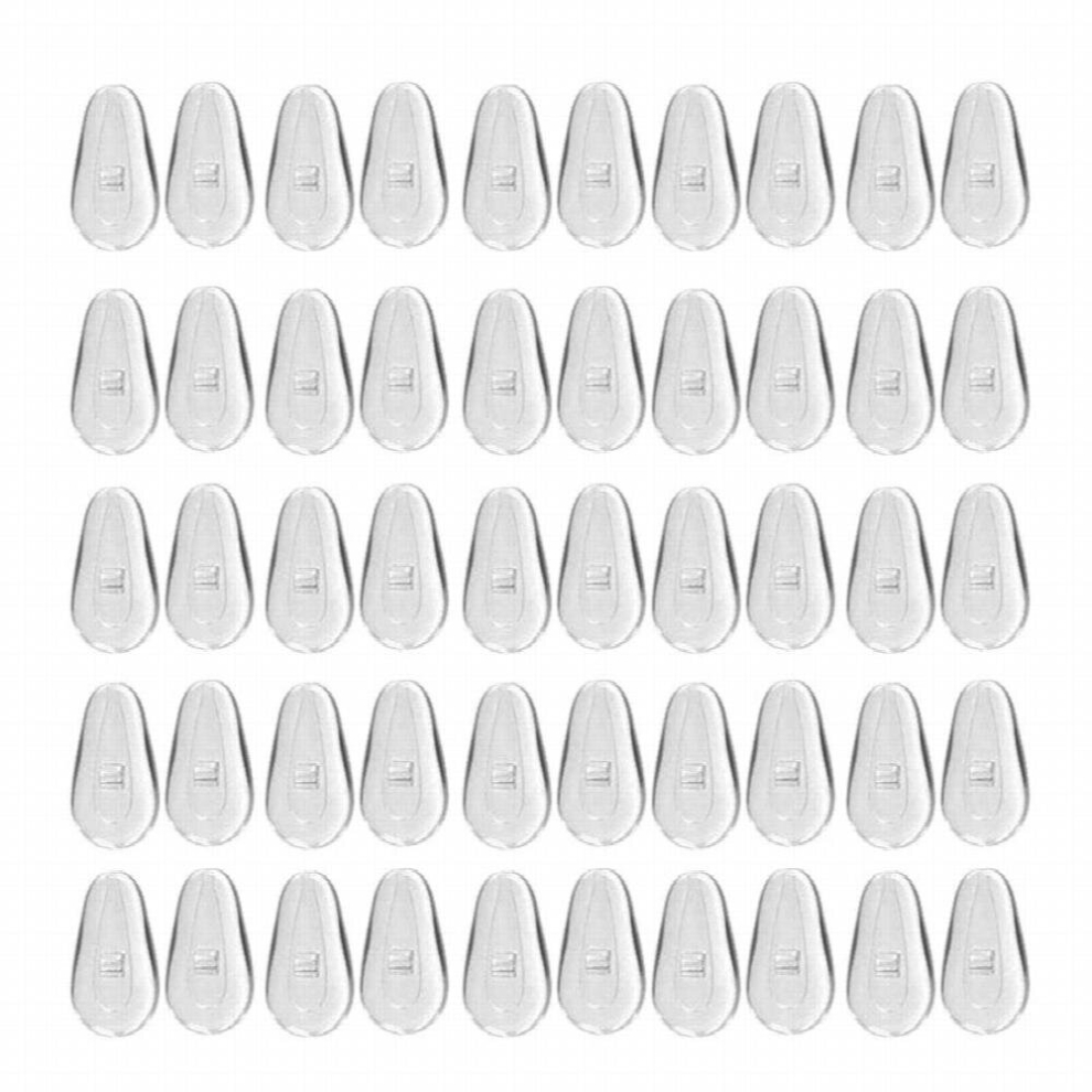Multicoloured 25 Pair/Lot Silicone Eyeglass Airbag Soft Nose Pad Anti-Slip Tool For Sunglasses
