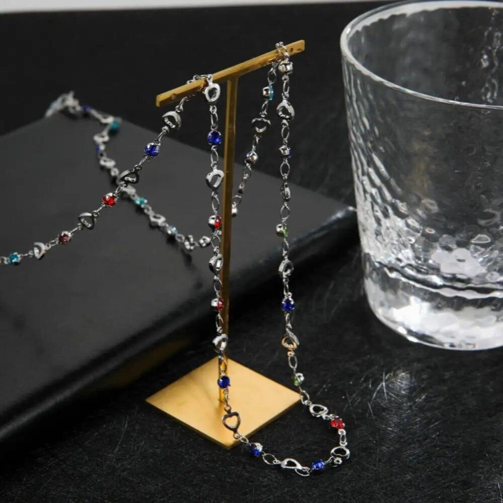 Skyrim Boho Women Colourful Beaded Glasses Chains Holder Metal Eyeglasses Cord Neck Strap Rope Lanyard for Sunglasses