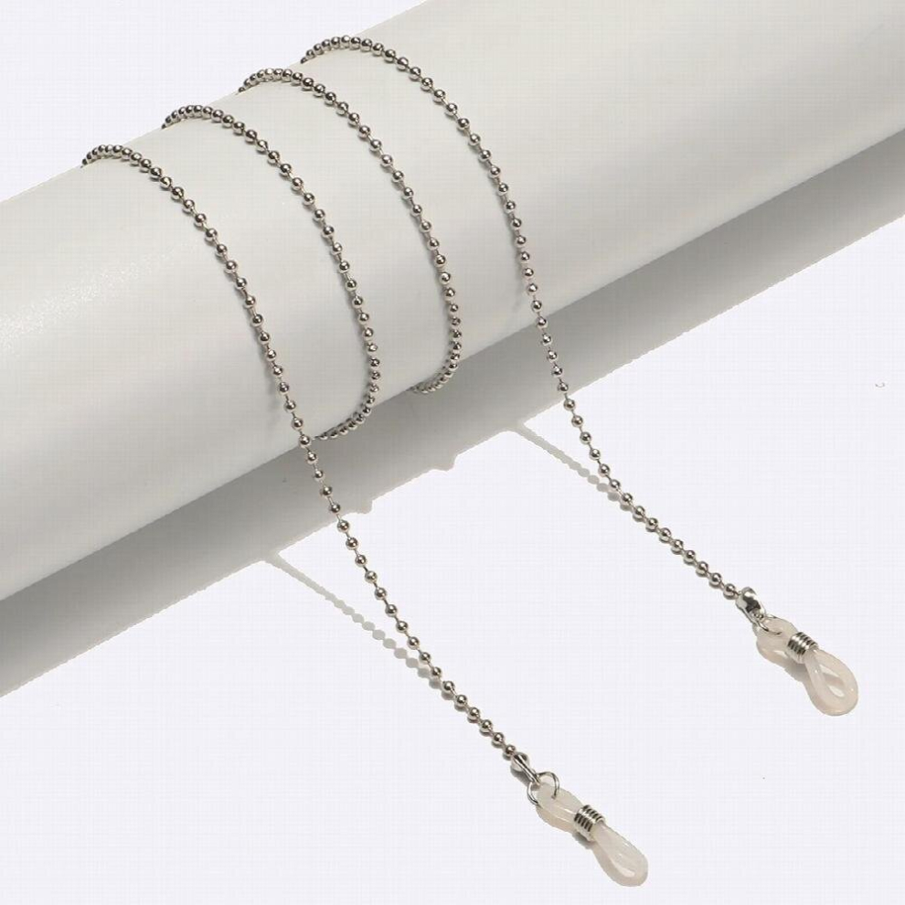 Silver Beads Glasses Chain Sunglasses Lanyard Anti-Lost Reading Glasses Cords Eyeglasses Strap Eyewear Accessories