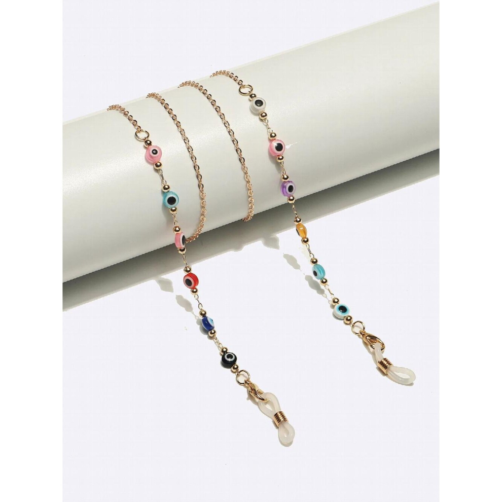 Reading Glasses Chain for Women Metal Sunglasses Cords Eye Beads Lanyard Metal Rope Eyewear Accessories