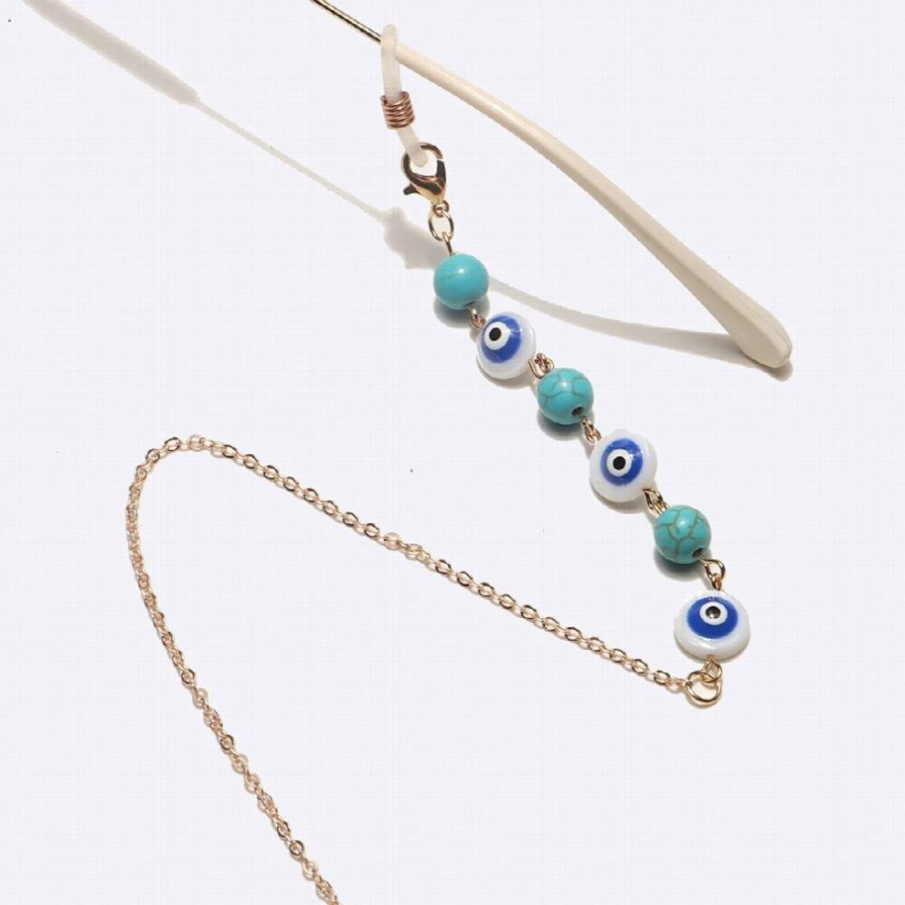 Eyeglasses Chain Eye Beads Mask Chains Glasses Chain For Women Retro Metal Sunglasses Lanyards Eyewear Cord Holder