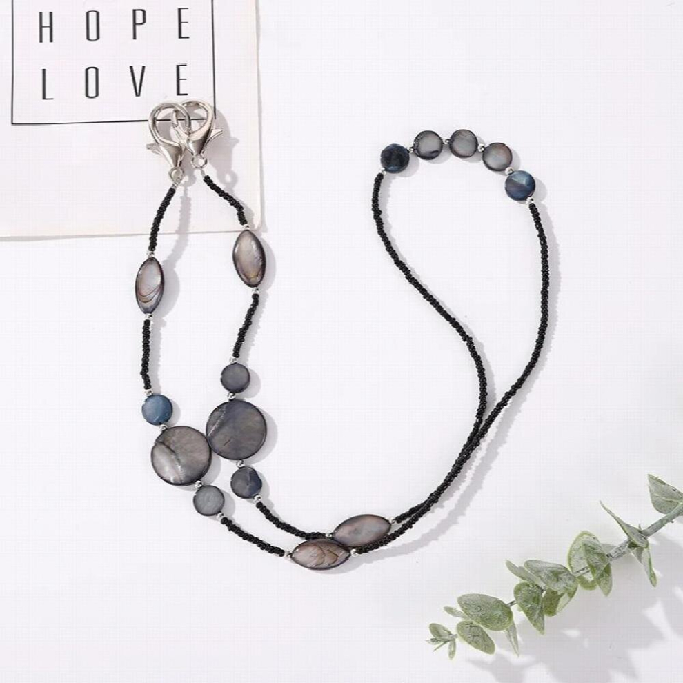 Boho Shell Round Rice Beads Sunglasses Mask Chain Holder Lanyard Eyewear Accessary