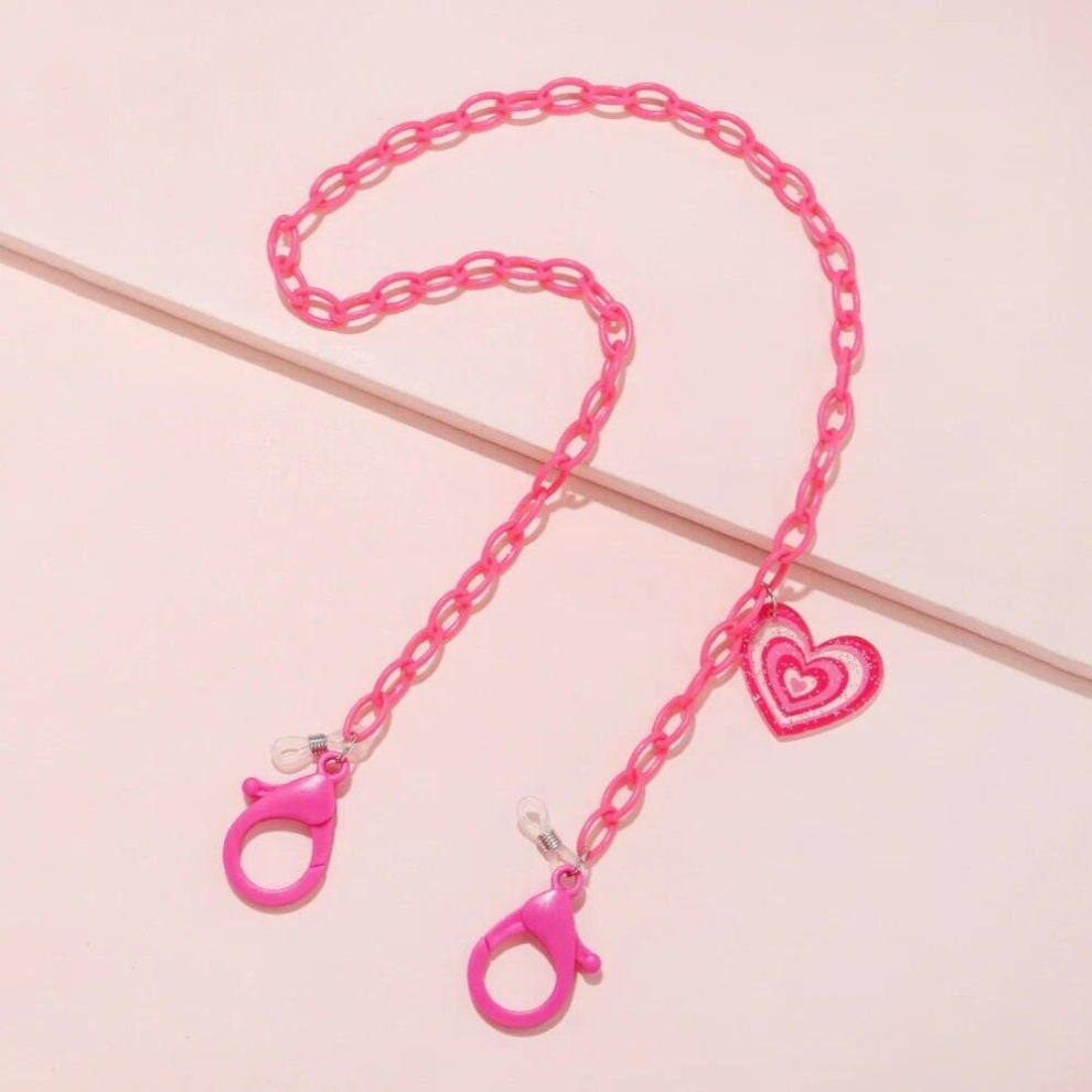 Love Face Mask Chain Glasses Chains Women Vintage Acrylic Sunglasses Hangs Mask Lanyards Strap Eyewear Holder