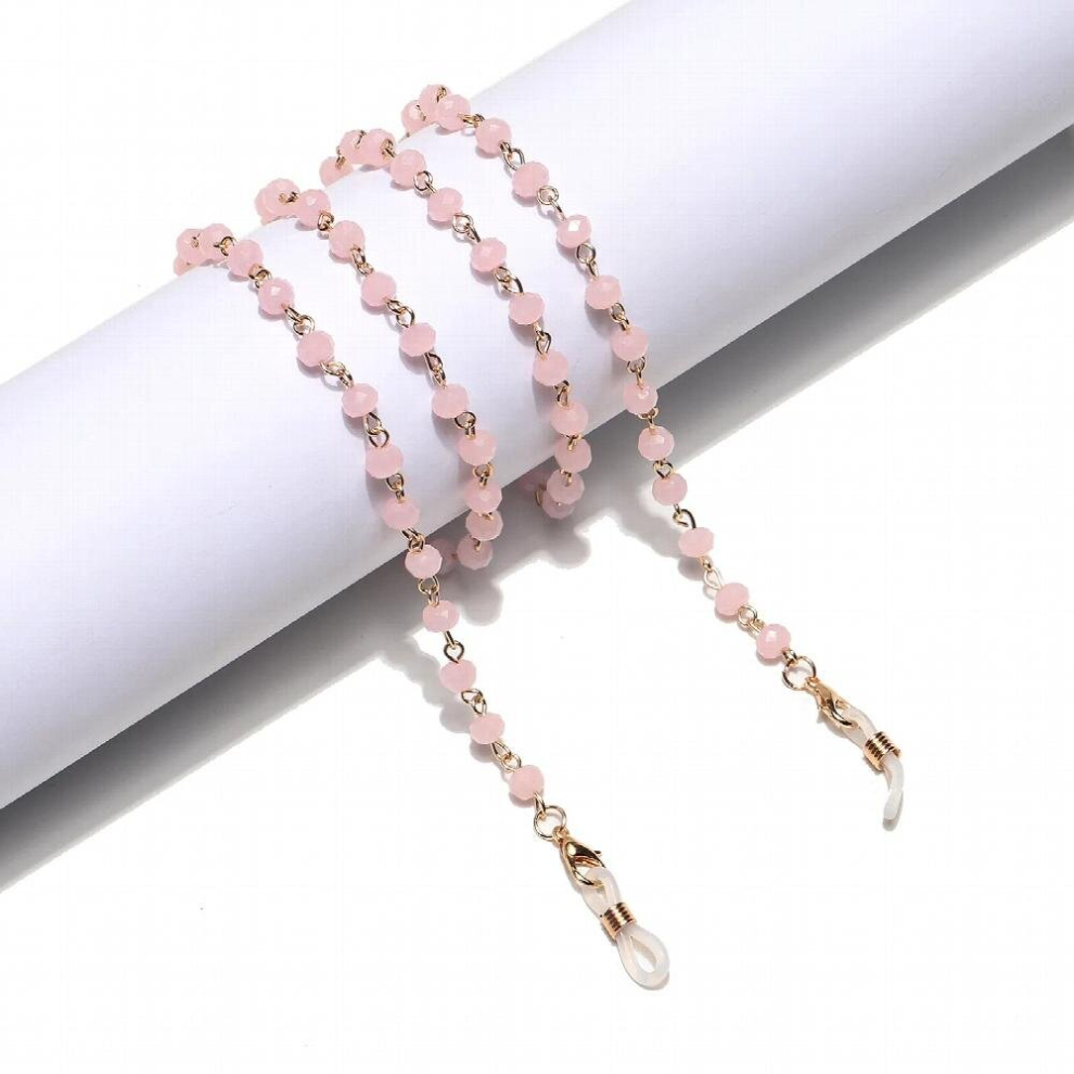 Pink Crystal mask chain holder landyard sunglasses chain necklace glasses accessories