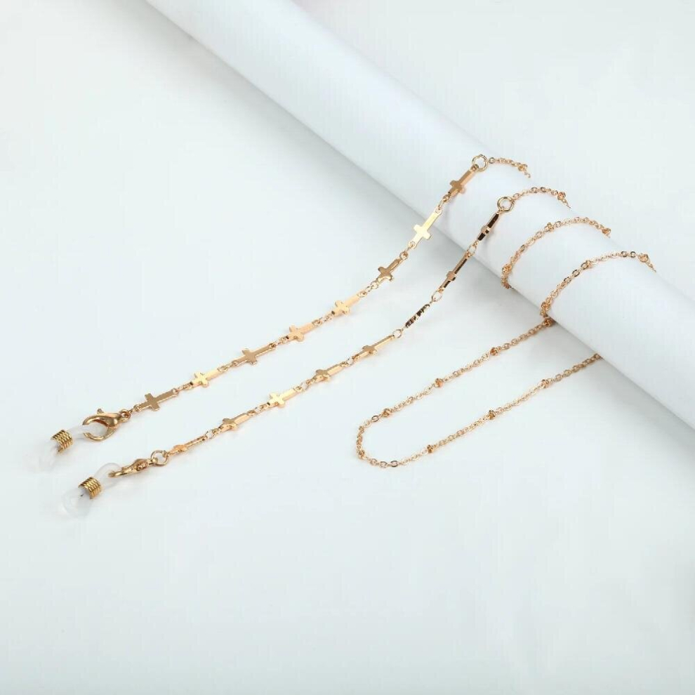 Acrylic Crystal Sunglasses Chain Women Glasses Chain Face-Mask Lanyard Beads Neckband Holder Eyeglass Chain Jewelry