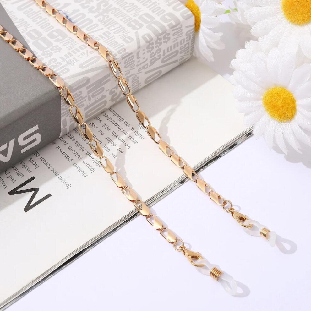 Metal Sunglasses Chains For Women Holder Face-Mask Hanging Chain Golden Love Heart Eyeglass Chain Jewelry Glasses Chain