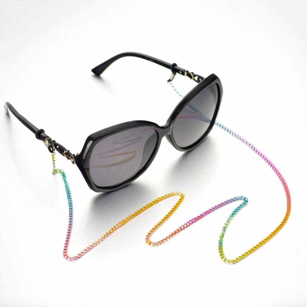 Multicoloured Colorful Copper Chain Eyeglass Strap Reading Glasses Spectacles Sunglasses Eyewear Eyeglass Chain Neck Cord Strap Rope