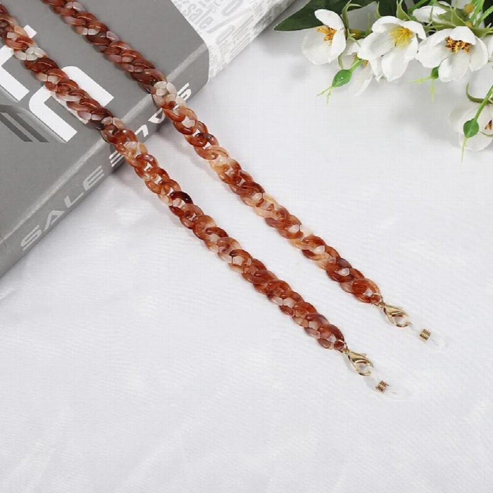 Acrylic Resin Glasses Chains Oval Lobster Buckle Sunglasses Chain Lanyard Women Jewelry Mask Holder Eyeglass Chain
