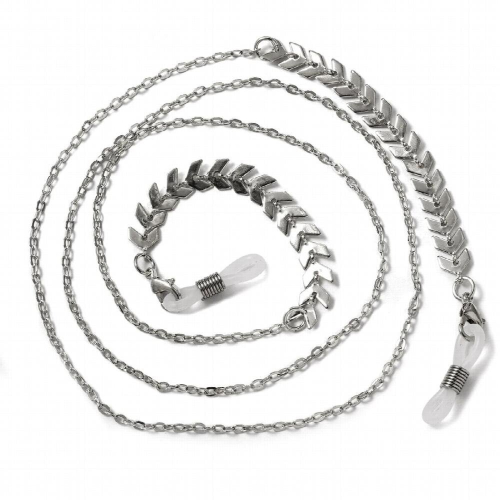 Silver Women Pearls Sunglasses Chains Eyeglasses Chains Sunglasses Holder Necklace Eyewear Retainer Accessories