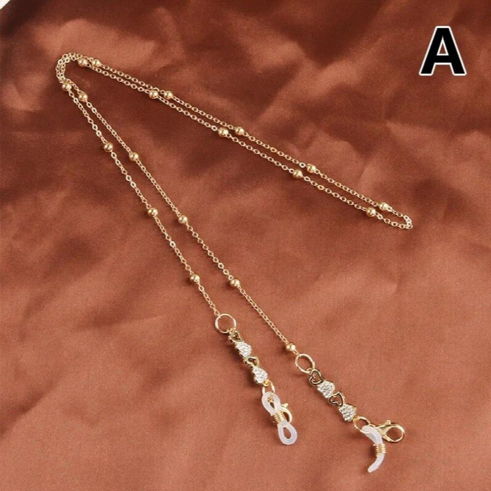 Women Eyeglasses Chain Hollow Heart Sunglasses Reading Metal Glasse Chain Mask Hanging Rope Eyewears Cord Holder Jewelry