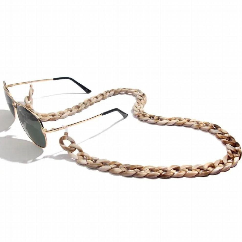 Flatfoosie Leopard Acrylic Sunglasses Chain Women Reading Glasses Hanging Neck Chain Largand Glasses Chain Eyeglasses Strap
