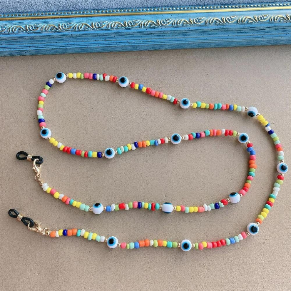 Colorful Beads Mask Chain Lanyards Sunglasses Chain Eyewear Accessary