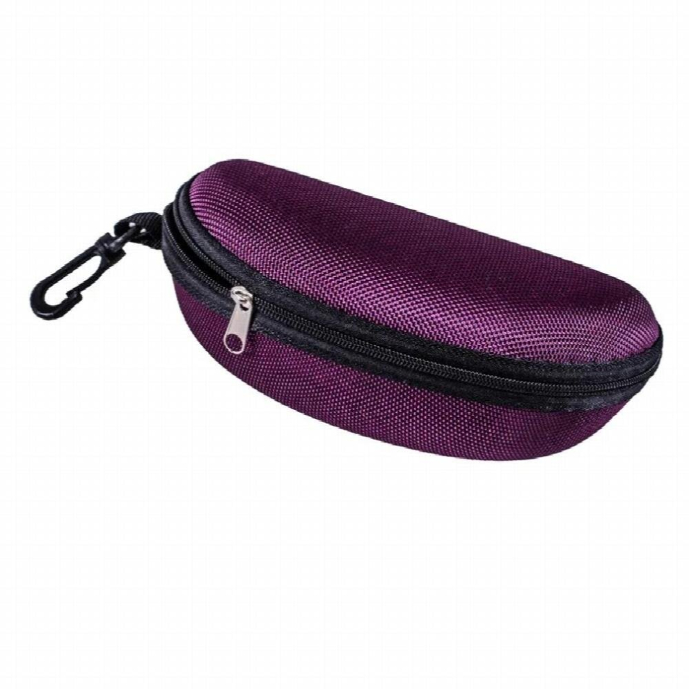 Zipper Sunglasses Hard Case Eye Glasses Protector Portable Container Box