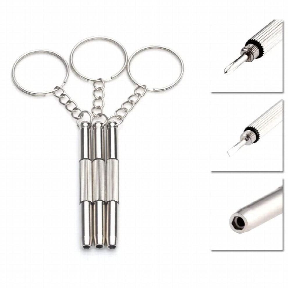 3Pcs Mini Glasses Screwdriver Sunglasses House Keeping Keychain Ring Straight Cross Glasses Screwdriver Phone Watch Repair Tool-image-OPC-PCRH99C-NEW