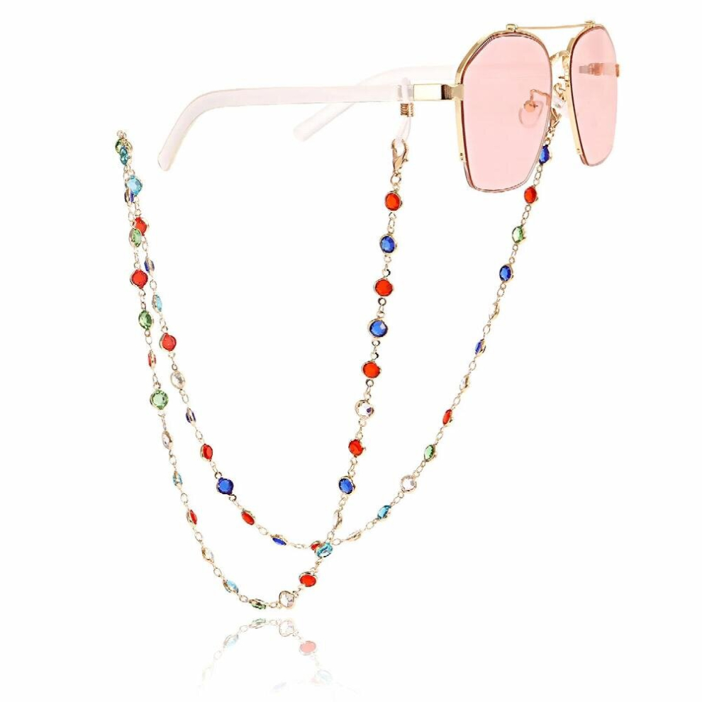 Mix Crystal Sunglasses Chain Women Glasses Chain Eyeglasses Strap Eyewear Cord Mask Chain Holder Hanging Eyewear Lanyard