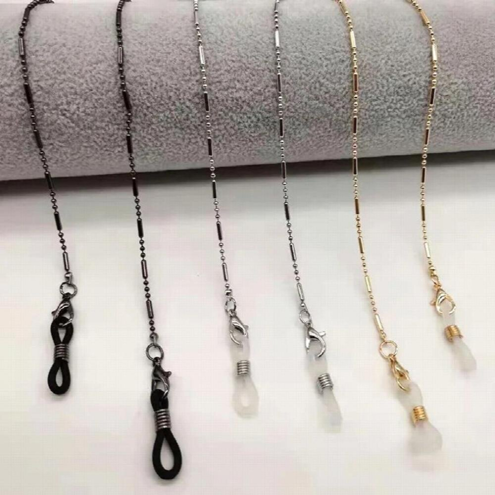Black Eyeglasses Chains Eyeglasses Sunglasses Reading Glasses Beads Strap Holder Chain Keeper Lanyard Chain For Women