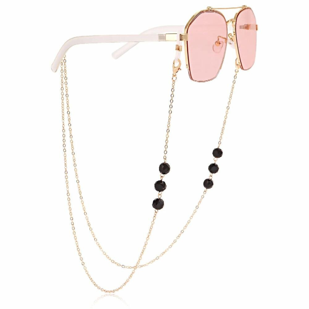 Multicoloured Glass Beads Mask Chain Lanyard Glasses Chain Reading Glasses Chain For Women Sunglasses Cords Casual