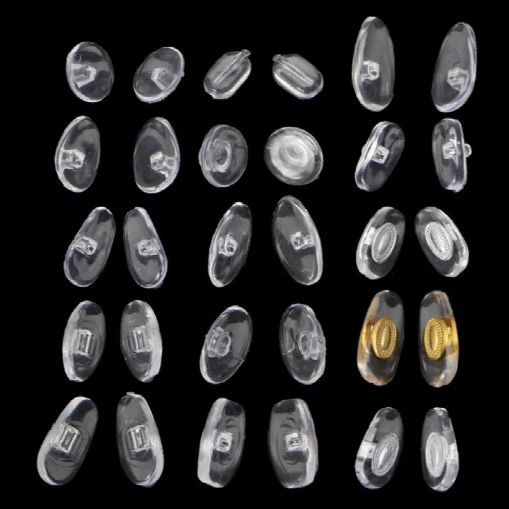 150 Pairs Silicone Eyeglass Sunglasses Spectacles Screw On Nose Pads Repair Tool