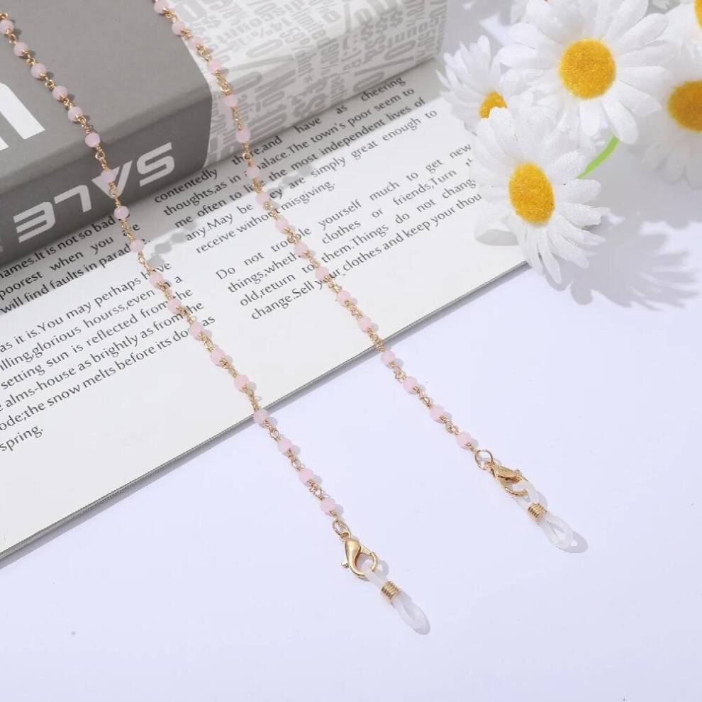 Latest Sunglasses Eyewear Chains Weaving Crystal Metal Beaded Mask Lanyard Unisex Reading Glasses Strap Rope Hanging