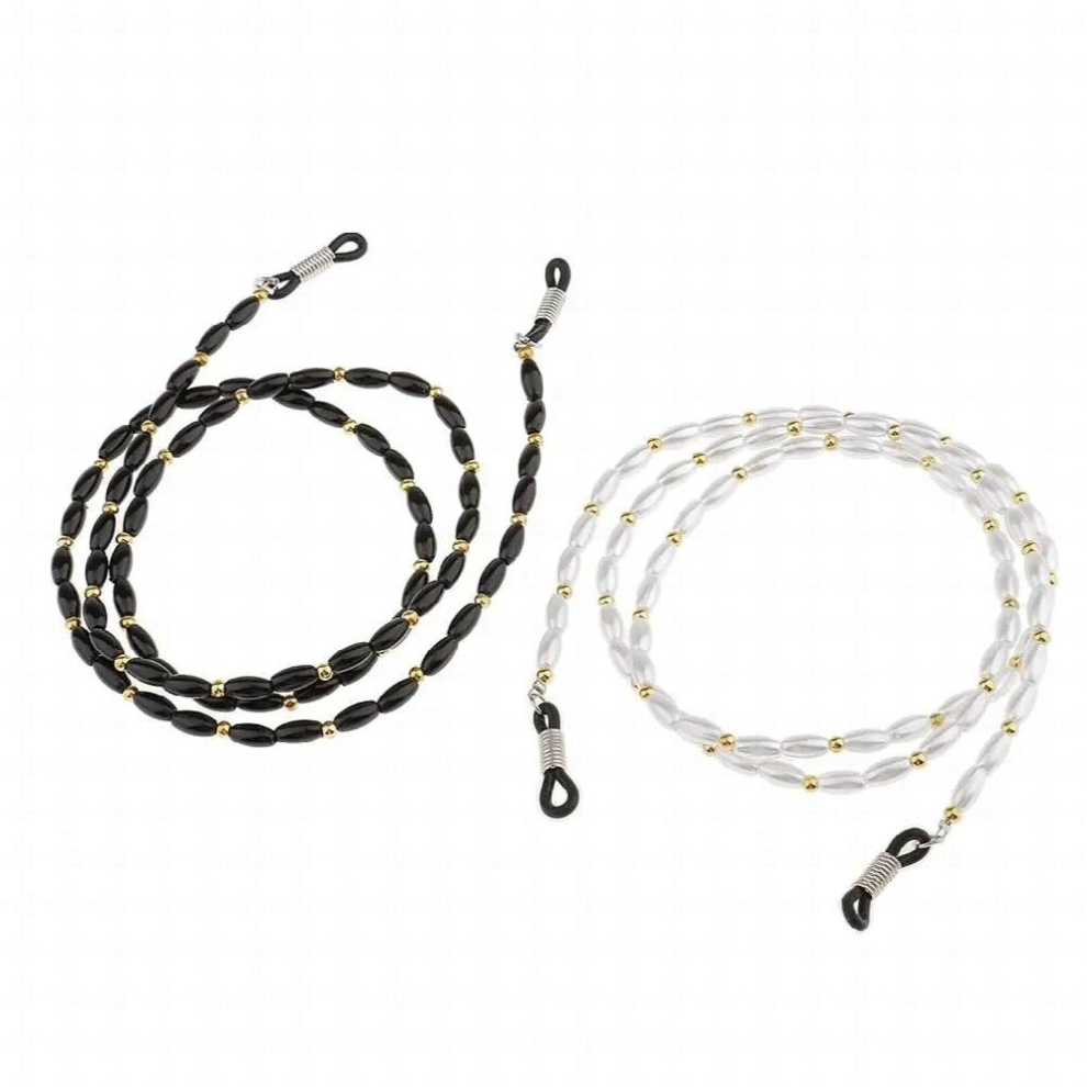 Multicoloured Set Of 2Pcs Sunglass Spectacles Eyeglasses Holder Chain Necklace Neck Strap Lanyard