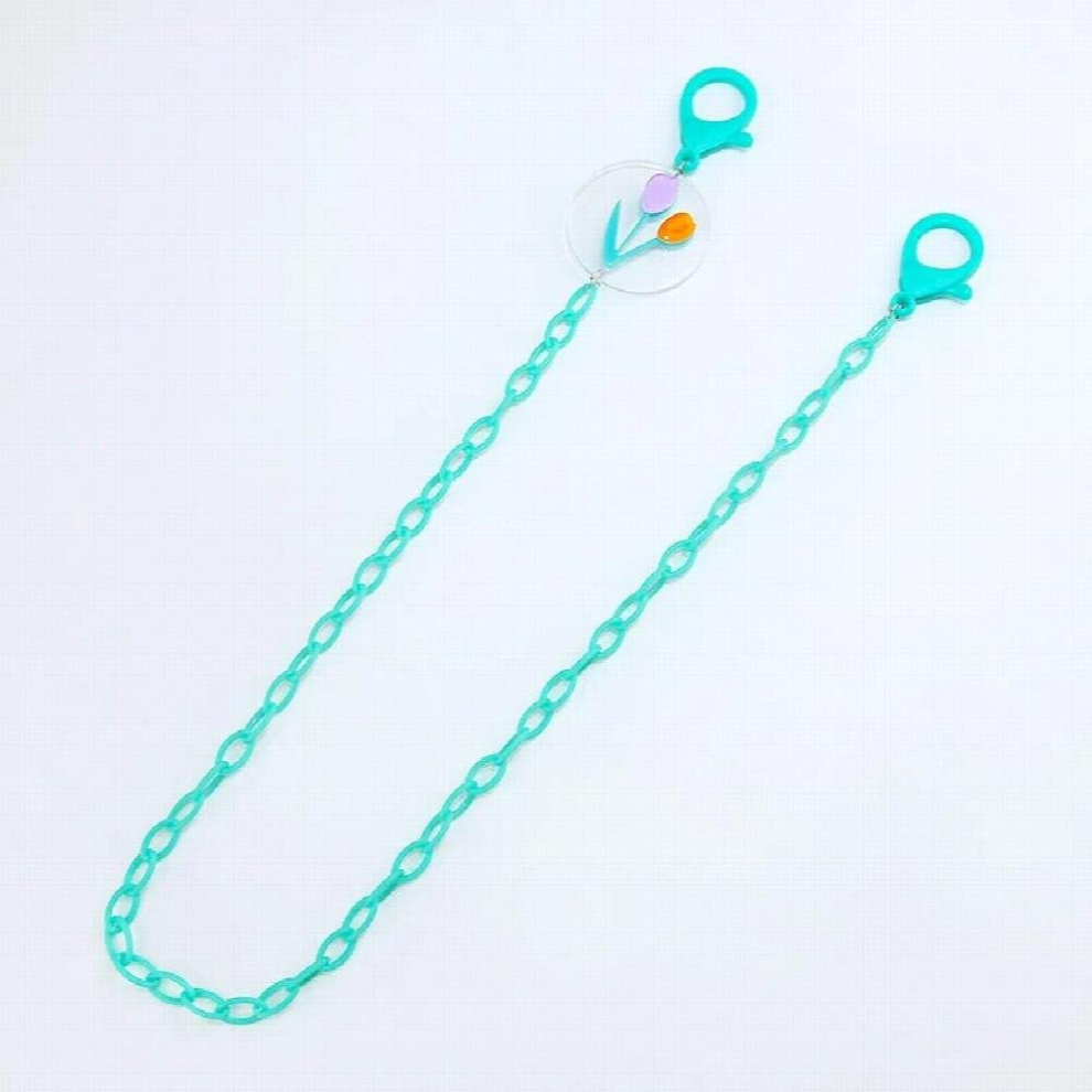 Eyeglasses Chain Anti-lost Flower Charm Acrylic Mask Lanyard Glasses Chain Sunglasses Lanyard Holder Neck Cord Jewelry