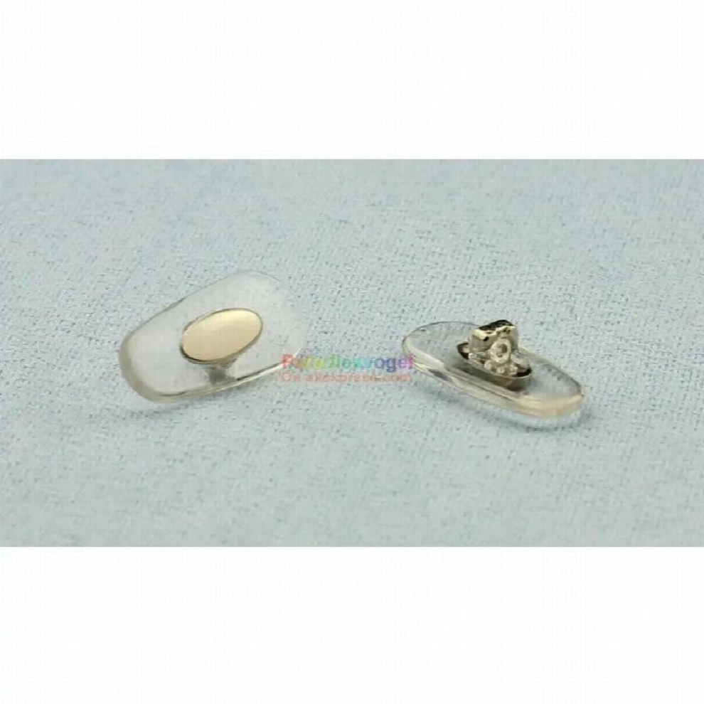 High Plug on nose pad for eye glasses sunglasses replacement spare parts soft clear transparent hard solid orange