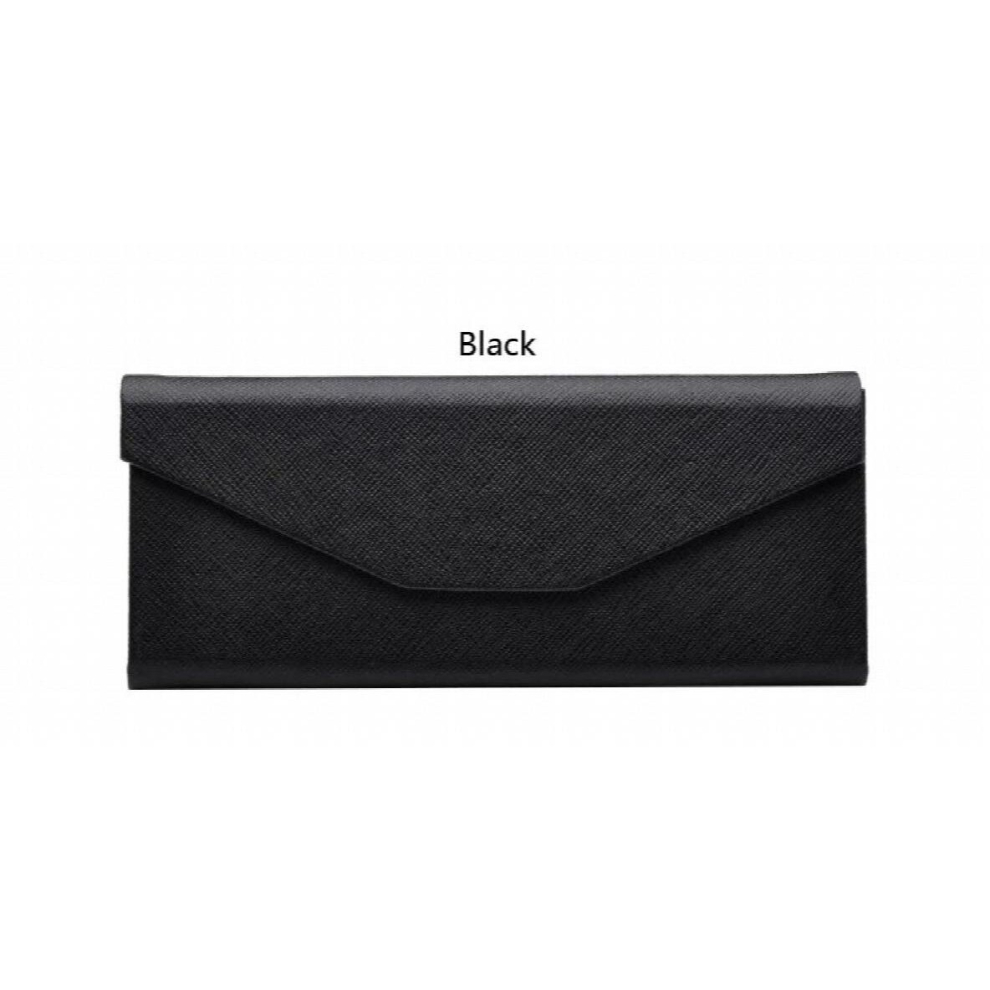 7 Hot High PU Leather 16*6.8*6.4cm Magnet Fold Light Wood Grain Triangle Sunglasses Eyewear Cases