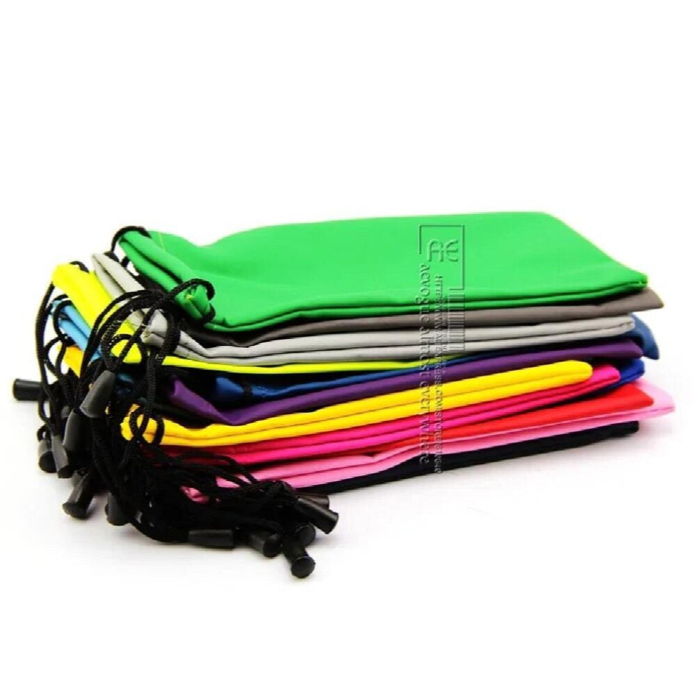 waterproof leather plastic sunglasses pouch soft eyeglasses bag glasses case many colors mixed DT0134