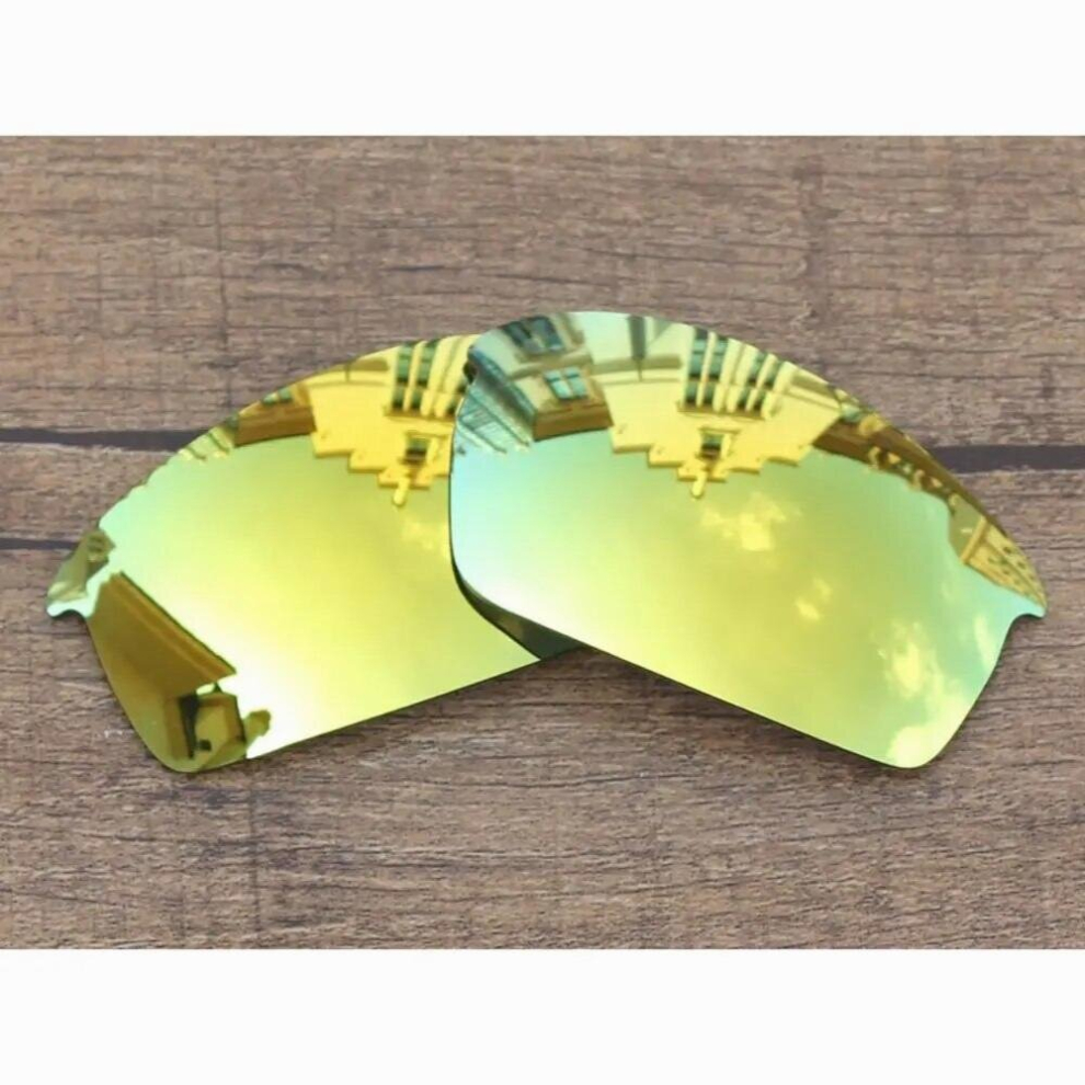 24K Mirror Polarized Replacement Lenses for-Oakley Bottlecap Frame