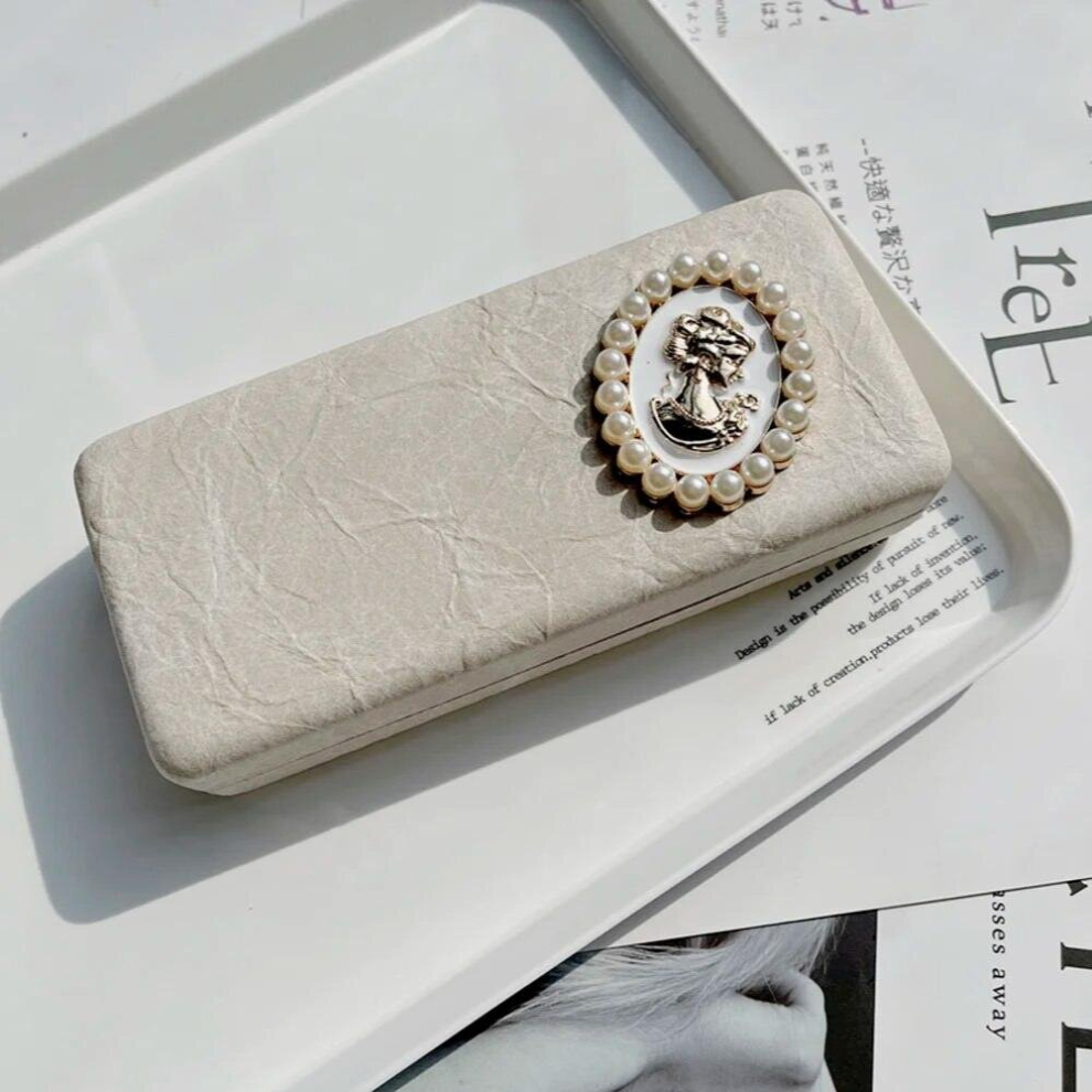 Portable PU Leather Glasses Case Women Sunglasses Bags Reading Glasses Box Spectacle Case Hard Eyewear Protector