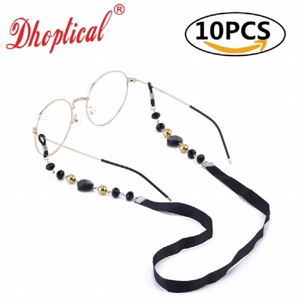 Multicoloured 10 Pcs Beaded Eyeglass Chain Sunglasses Holder Strap Eyewear Retainer Lanyard By