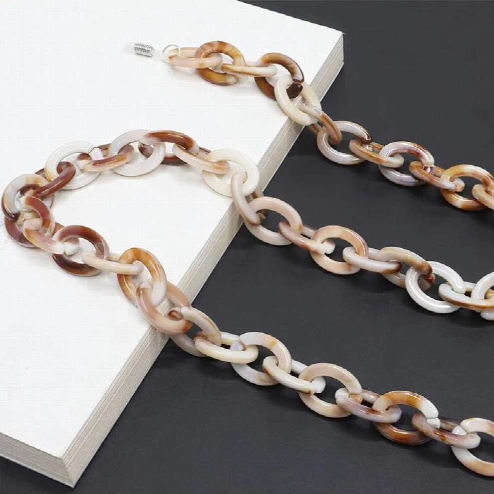 Multicoloured Hot Shellfish Leopard Sunglass Chain Women Eyeglasses Holder Backlace Style Retro Eyewear Big Chokers